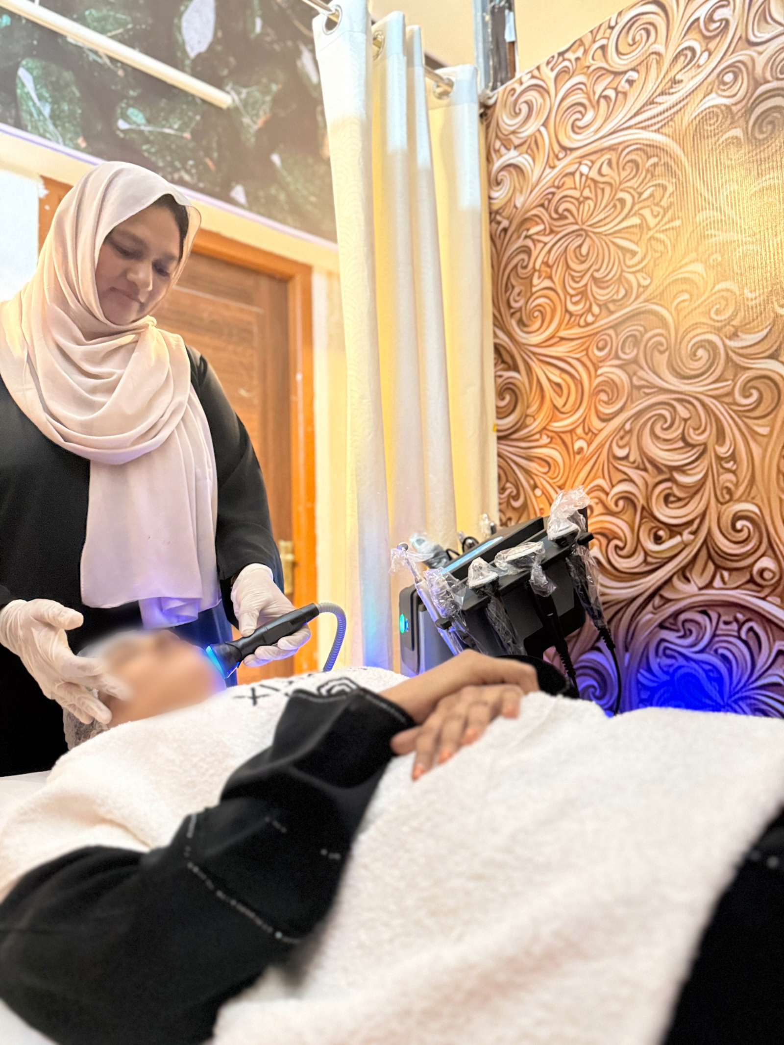 CEO performing Laser treatment